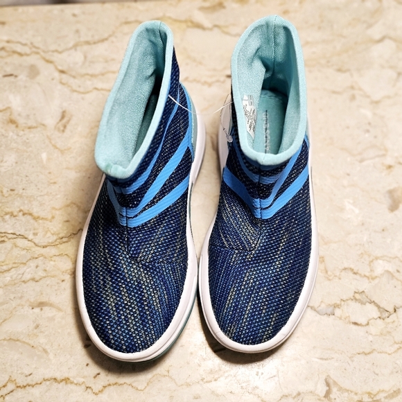 Lands' End Girls Blue Lightweight Mesh Slip-on Boots Youth Size 1 - Picture 5 of 8